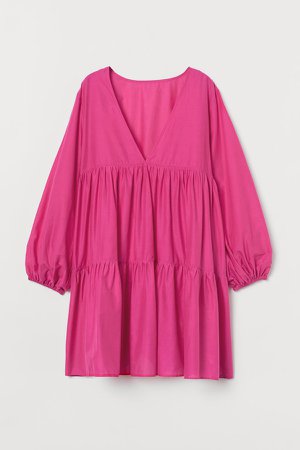 Poplin Beach Dress - Pink