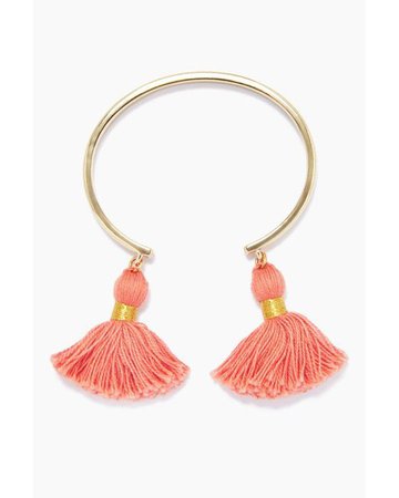 Lyst - Lacey Ryan Tassel Bangles - Coral & Gold