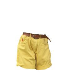 Yellow polyvore moodboard filler shorts