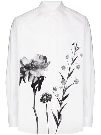 White Valentino floral motif shirt - Farfetch