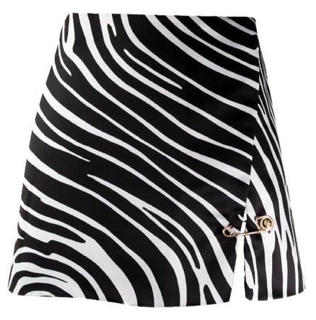 zebra mini skirt