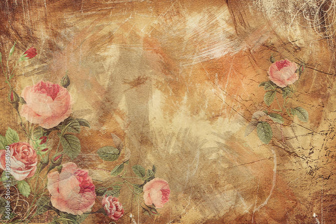 rose vintage paper background