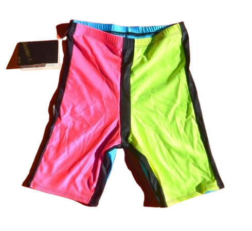 1980s spandex neon shorts