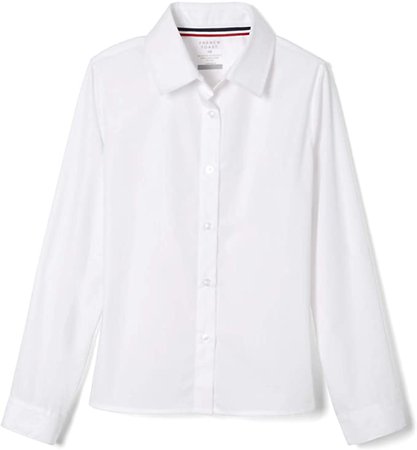 Amazon.com: French Toast Girls Long Sleeve Basic Woven Shirt: Clothing, Shoes & Jewelry