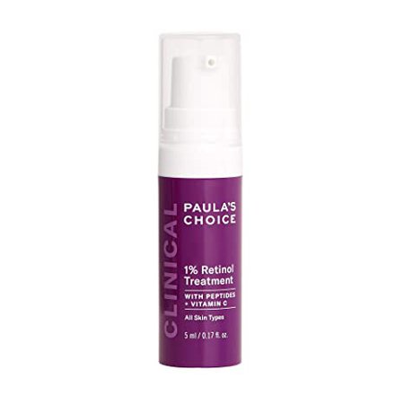 Amazon.com: Paula's Choice CLINICAL 1% Retinol Treatment Cream with Peptides, Vitamin C & Licorice Extract, Anti-Aging & Wrinkles, Travel Size. PACKAGING MAY VARY. : Beauty & Personal Care