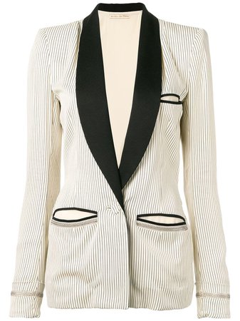 Balenciaga Vintage 2000's striped blazer £343 - Buy Online - Mobile Friendly, Fast Delivery
