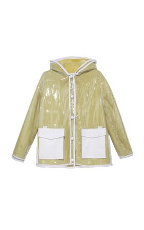 The Lemonade Hooded Shearling Raincoat by Pologeorgis | Moda Operandi