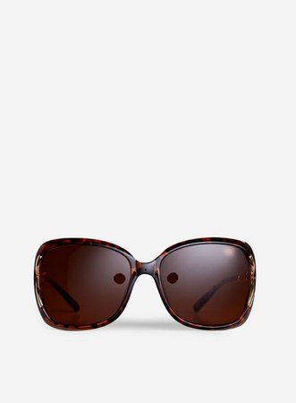 Brown Cut Out Oversized Sunglasses | Dorothy Perkins