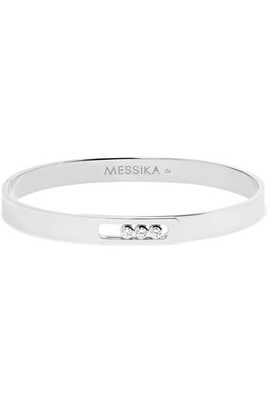 Messika | Move Noa 18-karat white gold diamond bangle | NET-A-PORTER.COM