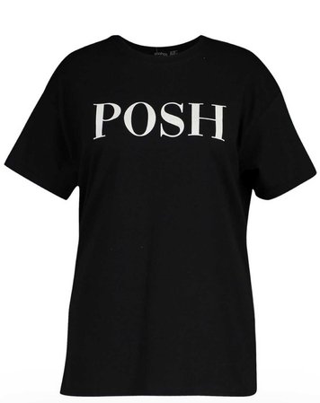 posh T-shirt boohoo