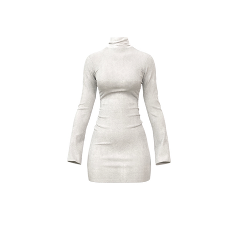 White Long Sleeve Dress - Finesse Studios
