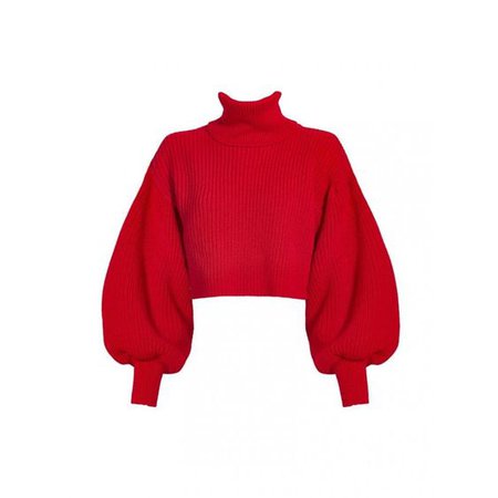 SELMACILEK | Red oversized cable-knit sweater