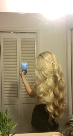 long blond hair