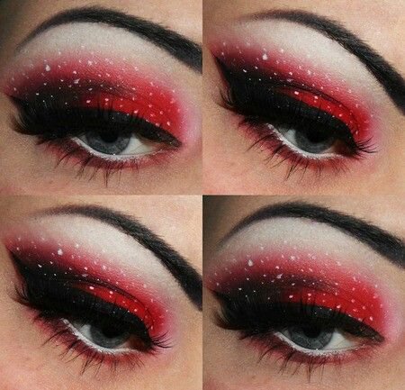 ﻿﻿red and black makeup - Google Search