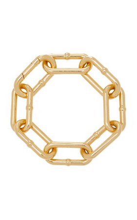 18k Gold-Plated Chain-Link Bracelet By Bottega Veneta