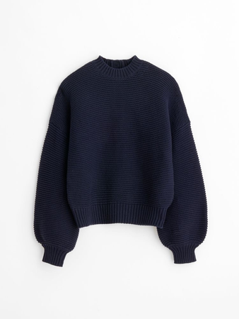 navy sweater