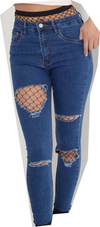 fishnets & jeans