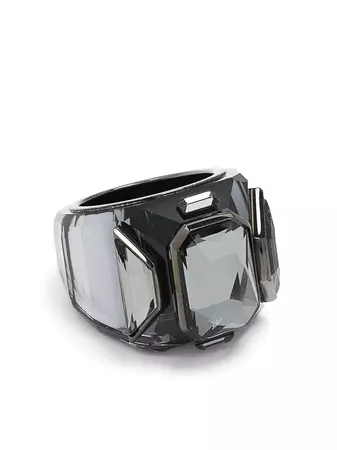 Swarovski Chroma Crystal Cocktail Ring - Farfetch
