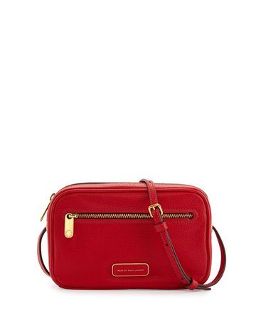 MARC by Marc Jacobs Sally Pebbled Leather Crossbody Bag, Rosey Red