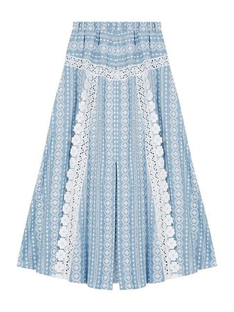 Maje Javiana Cotton Midi Skirt | SaksFifthAvenue