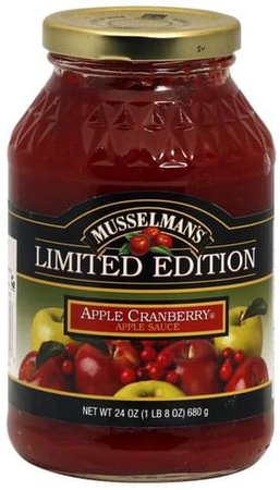 Musselmans Cranberry Apple Sauce - 24 oz, Nutrition Information | Innit