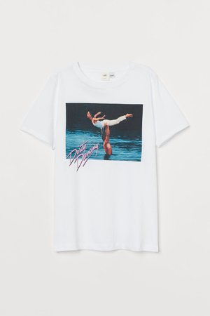 T-shirt with Motif - White/Dirty Dancing - Ladies | H&M CA