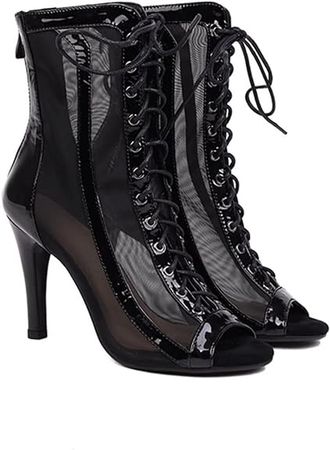 Amazon.com | Women Gladiator Ankle Boots Stiletto High Heels Zipper Peep Toe Rome Shoes | Shoes