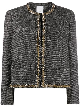 Sandro Paris fringe-trim Tweed Jacket - Farfetch