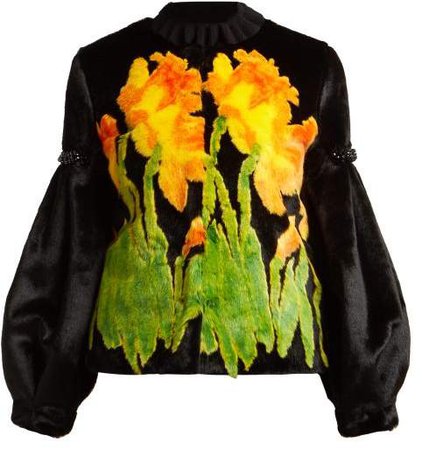 Shrimps - Daffodil Faux Fur Jacket - Womens - Black Multi