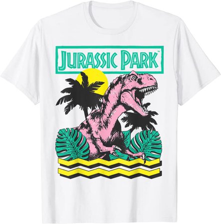 Amazon.com: Jurassic Park Vintage T-Rex Roar Retro Graphic T-Shirt: Clothing