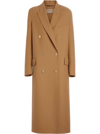 BURBERRY Double-breasted Wool Tailored Coat