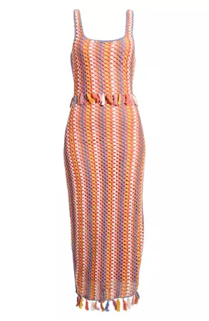 Aule Sleeveless Crochet Midi Dress Saylor Vacation Dresses