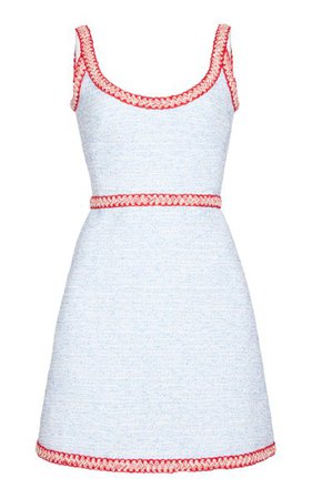 Embroidered Boucle Tweed Mini Dress By Giambattista Valli | Moda Operandi