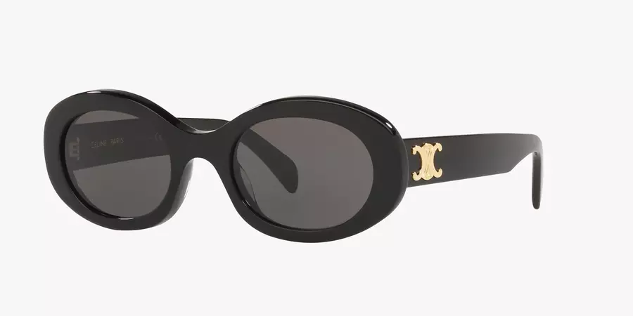 Celine CL000312 CL40194U 52 Grey & Black Shiny Sunglasses | Sunglass Hut Australia