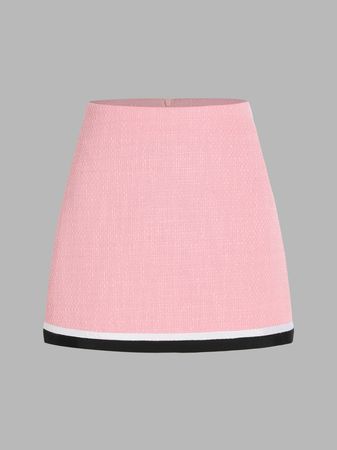 Tweed Mini Skirt - Cider