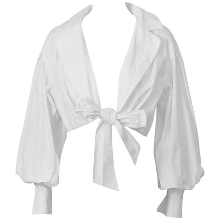 photos of button down white tie front blouse - Google Search