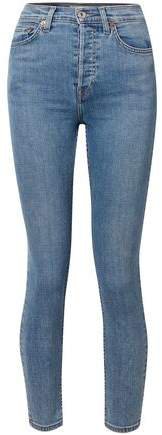 Cropped Faded Mid-rise Skinny Jeans