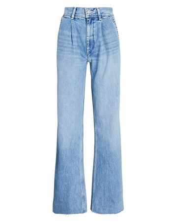 RE/DONE Utility Loose Straight-Leg Jeans in blue | INTERMIX®