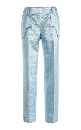 Cropped Iridescent Tapered Pants By Tom Ford | Moda Operandi