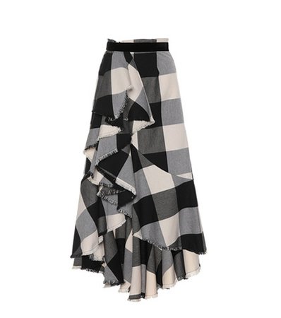 Basque del Apache cotton-blend skirt