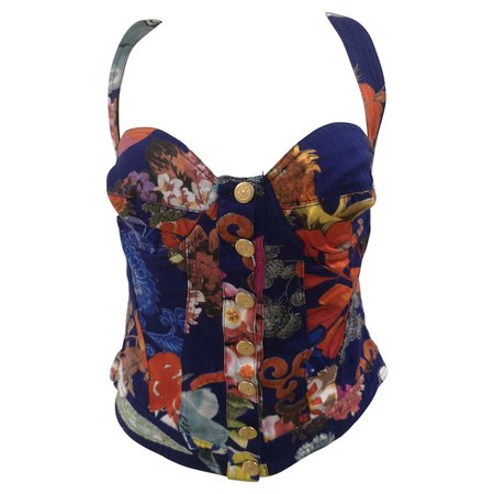 Moschino multicoloured corset NWOT at 1stDibs