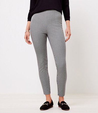 The Tall Side Zip High Waist Skinny Pant in Puppytooth