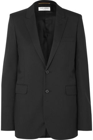 SAINT LAURENT | Wool-gabardine blazer | NET-A-PORTER.COM