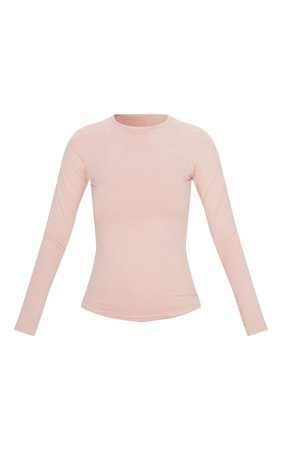 Blush Long Sleeve Tshirt | Tops | PrettyLittleThing USA