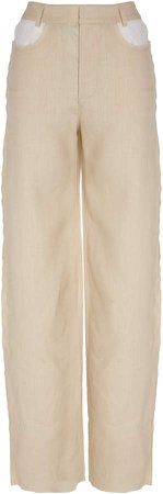 ALBUS LUMEN Lumen High-Rise Cotton Pants Size: 6