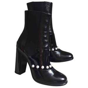 black Patent leather CHANEL Boots - Vestiaire Collective