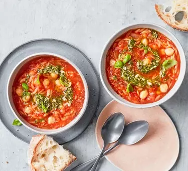 Tomato & pasta soup recipe | BBC Good Food