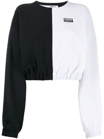 Adidas Suéter Cropped Bicolor - Farfetch