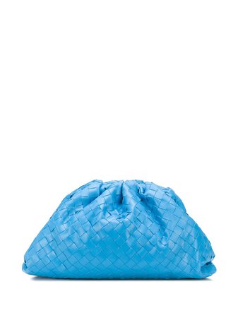 Blue Bottega Veneta The Pouch Intrecciato bag 576175VCPP0 - Farfetch