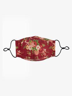 Triple-Layered Protective Red Floral Print Face Mask – Profound